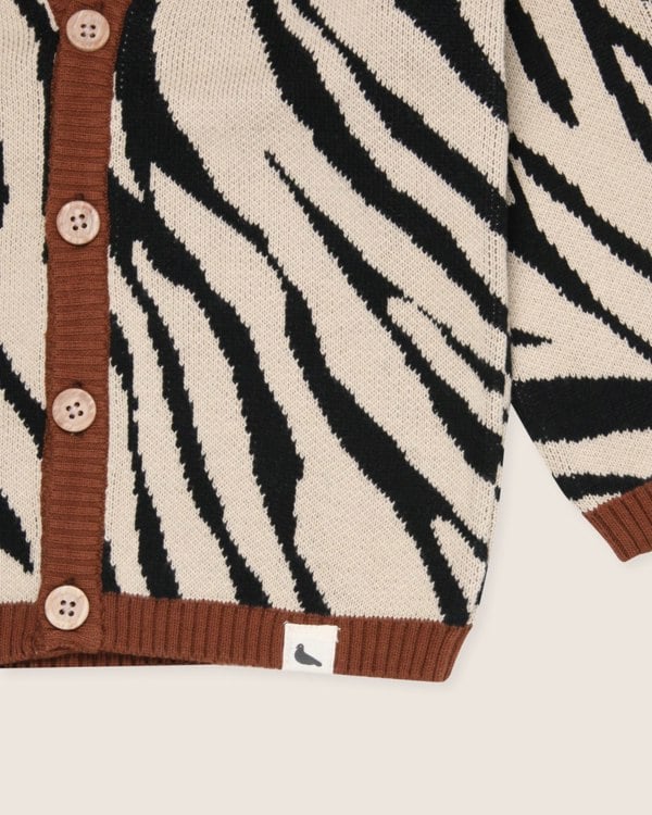 Multicolour Zebra Print Cardigan - image 5