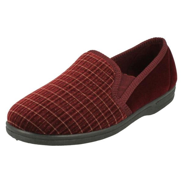 Slippers Mens Slippers Checkered Pattern Full Slippers - Ryan