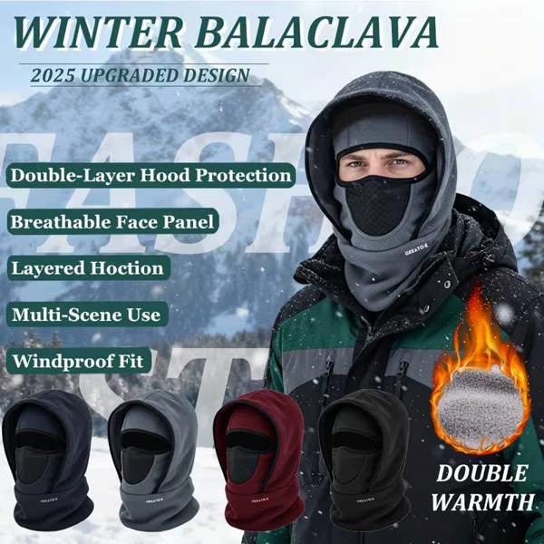 Dyzi Winter Multifunctional Fleece Warm Balaclava One Size Hat