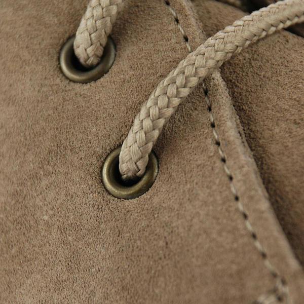 Roamers Adults Unisex Real Suede Unlined Desert Boots - Stone - 