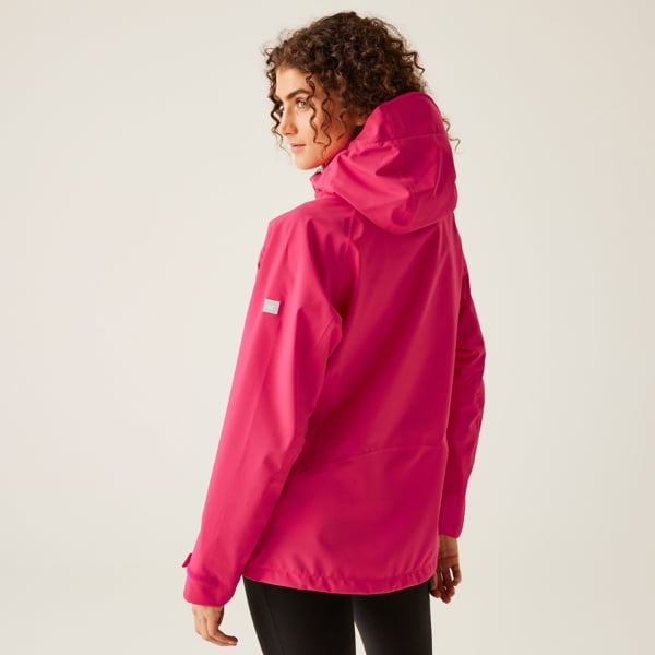 Regatta Women's Birchdale Shell Waterproof Jacket - Pink Potion / White