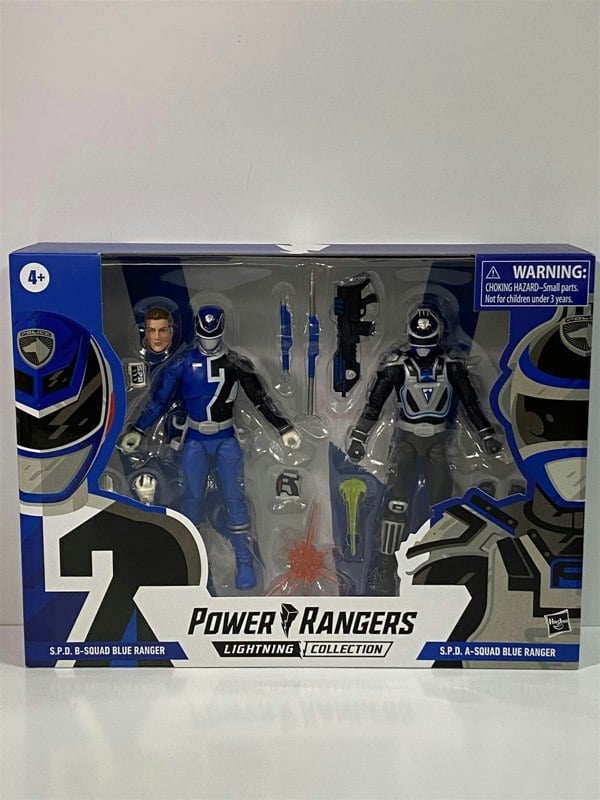 power rangers s.p.d a and b squad blue ranger lightning collection hasbro f1171