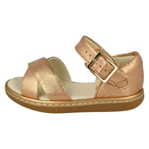 Clarks Girls Clarks Cross Detailed Sandals Skylark Pure T