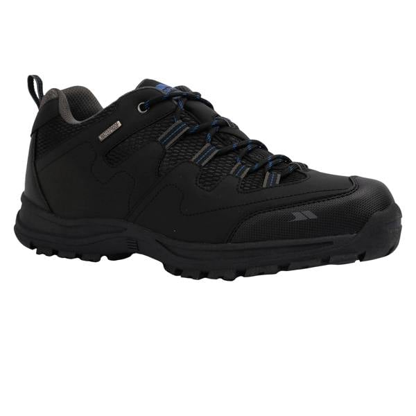 Trespass Mens Finley Low Cut Hiking Shoes - Black/Blue - 