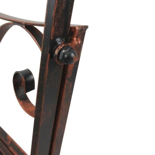 Wyld Haus Lesu Metal Bronze Iron Garden Outdoor Rocking Chair