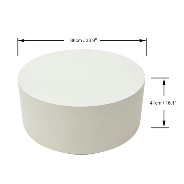 Elementi Rome GRC Coffee Table in Cream White