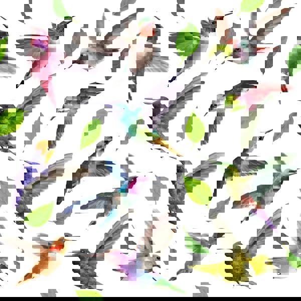 WALPLUS WSW3002- Small Hummingbirds Window Clings