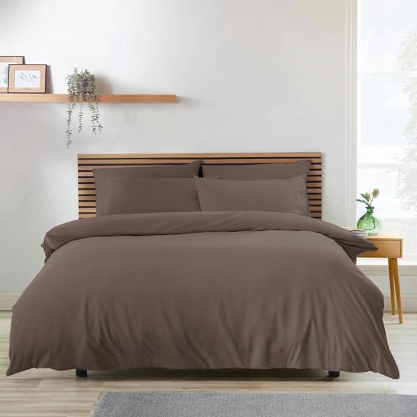 Catherine Lansfield So Soft Non-Iron Duvet Cover Set Chocolate