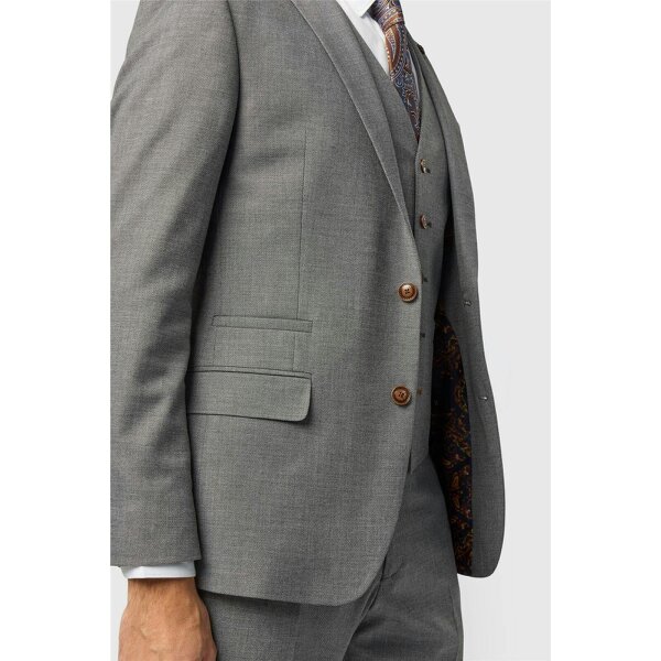 Antique Rogue Slim Fit Blake Grey Texture Jacket