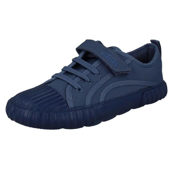 Clarks Kids Clarks Trainer Style Canvas Shoes Foxing Stitch