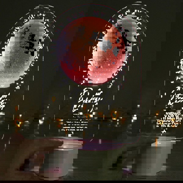 Personalised Memento Company Personalised Sun Moon & Stars LED Colour Changing Night Light