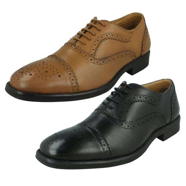 Thomas Blunt Mens Smart Lace Up Leather Oxford Brogue Shoes A2202