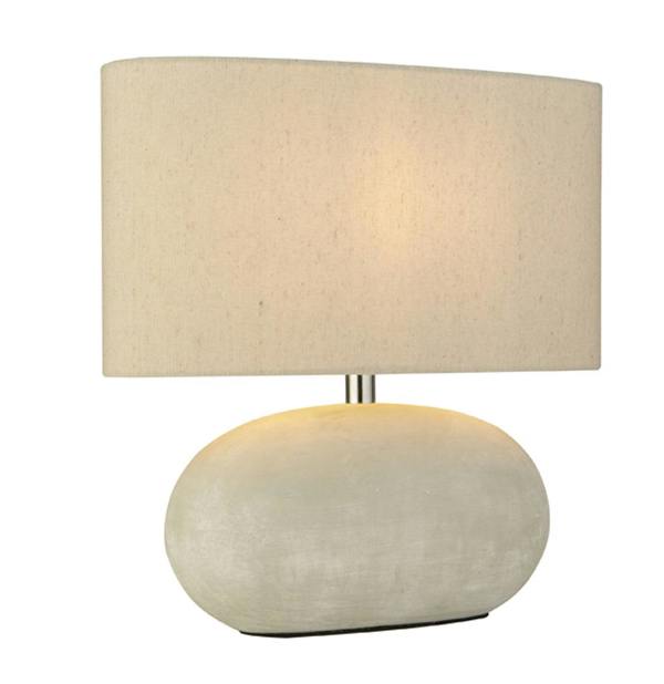 Pagazzi Lighting Eveline Grey Ceramic Table Lamp