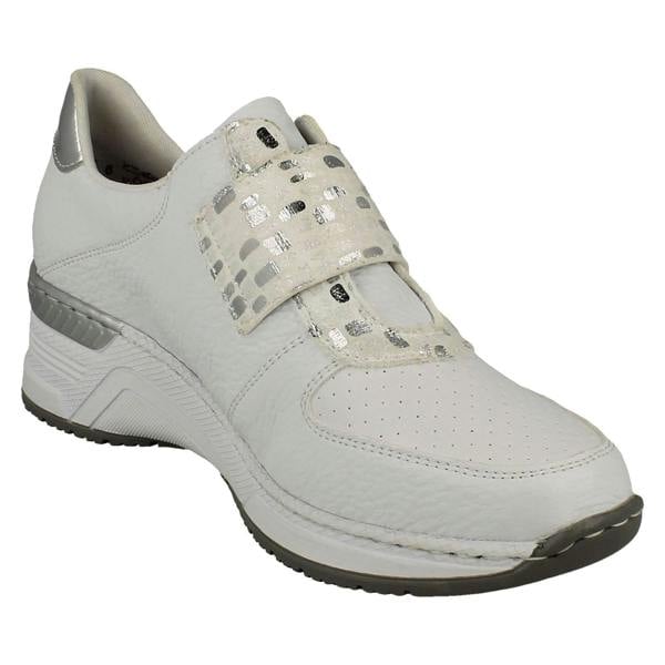 Rieker Ladies Rieker Wedge Heeled Trainers N4354