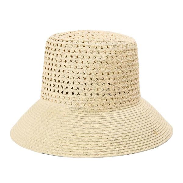 Ralph Lauren Womens/Ladies Perforated Woven Summer Bucket Hat - Natural - 