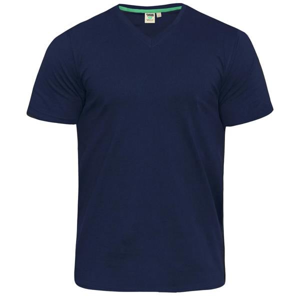 Duke Mens D555 Signature Cotton Kingsize T-Shirt - Navy - 