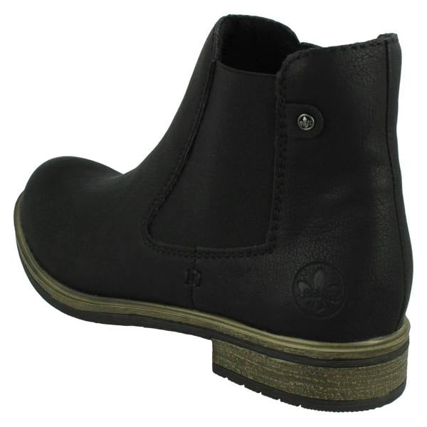Rieker Ladies Rieker Elasticated Gusset Panel Chelsea Boots 72254