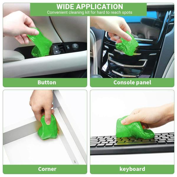 ULTRICS Dust Cleaner Gel Putty, Soft Flexible Cleaning Kit for Keyboards, Laptops, Car Vents and Electronics
