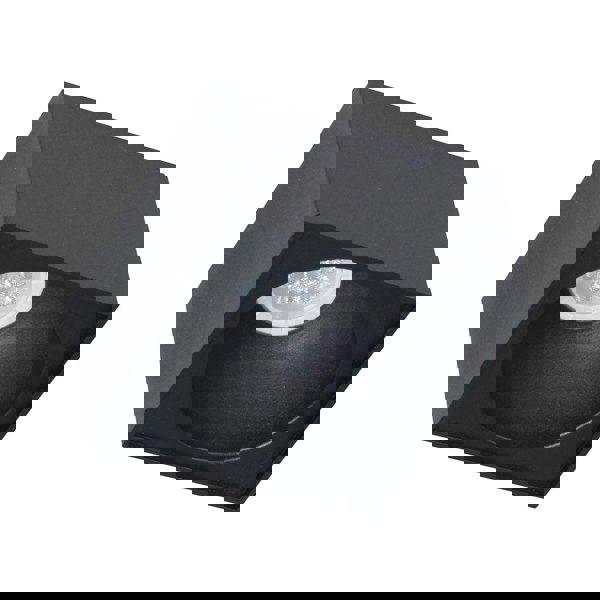 Milagro Spot Light Bali Square Black Stylish Spotlight Upgrade Easy Clip Fitting High Quality Alloy Finish 1xGU10