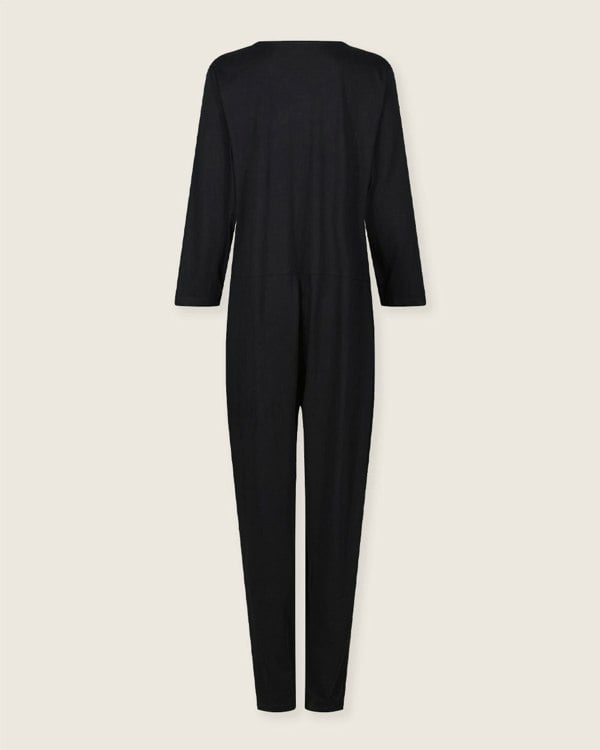 Mila Black Long Sleeve Jumpsuit- image 8