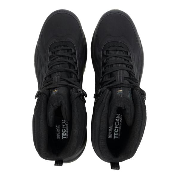 Regatta Mens Onyx Mid Cut Walking Boots - Black/Gum - 