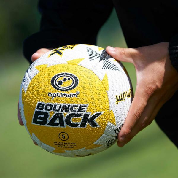 Rugby Bounce Back Solo Skills Ball – High-Grip Rebound Trainer - Optimum