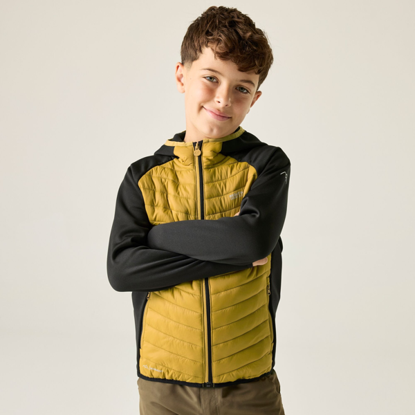 Regatta Kids Andreson Hybrid Padded Jacket - Black/Wood Brown