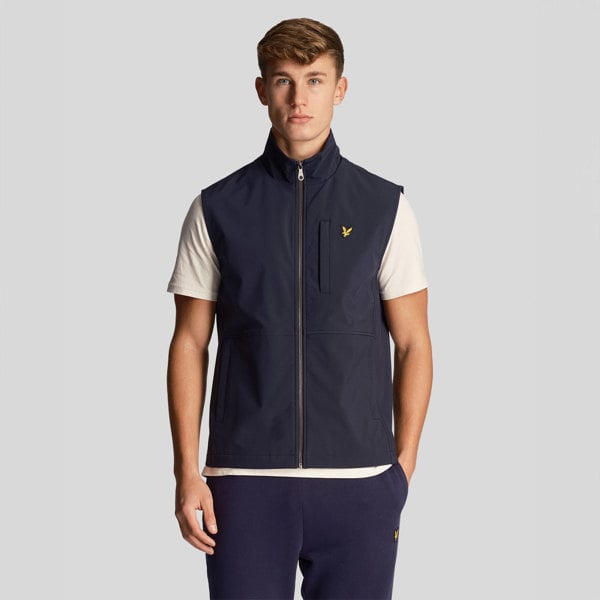 Lyle & Scott Softshell Gilet Jacket - Navy Blue