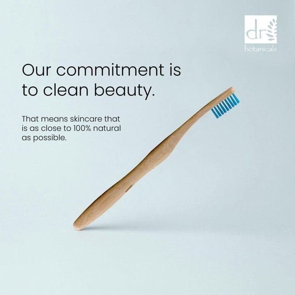 PO2DB346 Dr Botanicals Bamboo Toothbrush Blue Twin Value Savings Pack