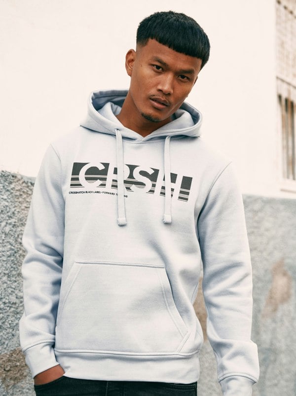 Crosshatch Sullivan Hoodie Light Blue