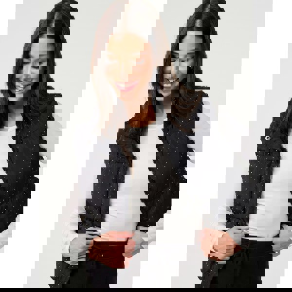 Pink Vanilla Diamante Puffer Gilet