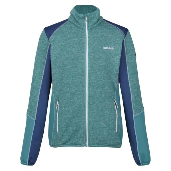 Regatta Women's Lindalla V Marl Full Zip Fleece Jacket - Bristol Blue/Dusty Denim