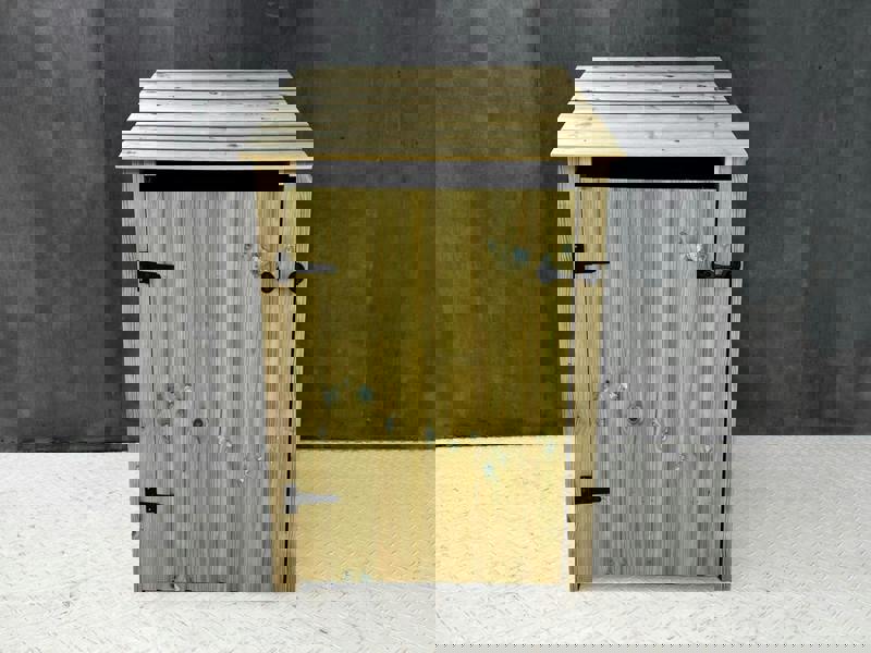 Arbor Garden Solutions Wooden Premium Tongue/Groove Log Store with Door and Shelf (W-79cm, H-126cm or H-180cm, D-88cm)