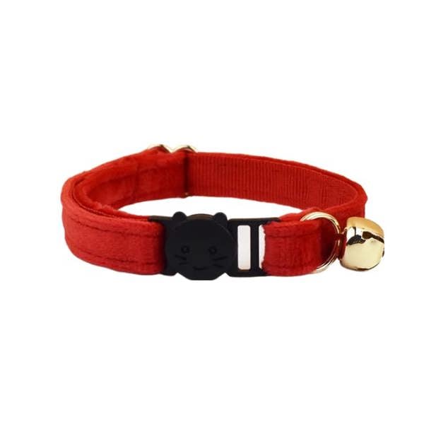Anywags Anypet Cat Collar Cherry Red Small with Safety Buckle, Bell, and Durable Strap Stylish and Comfortable Pet Accessory