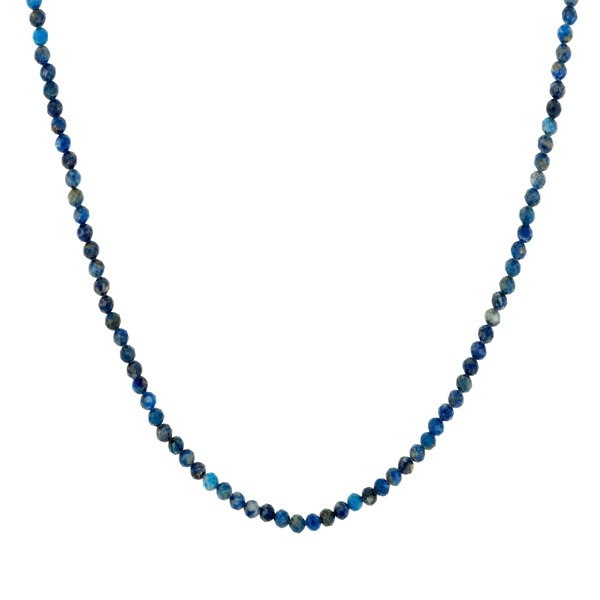 Gold Trip Blue Lapis Beaded Necklace