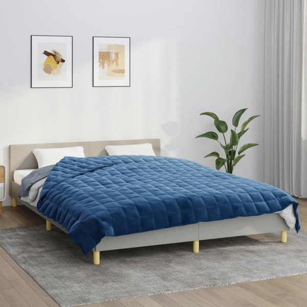 Berkfield Weighted Blanket Blue 200x225 cm 9 kg Fabric