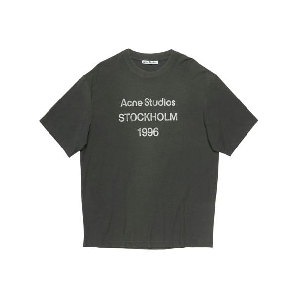 Acne Studios Stockholm Logo T-Shirt   in  Black