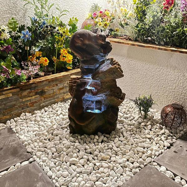 Tranquillity Water Features Curious Otters Animal Animal Fountain Water Feature