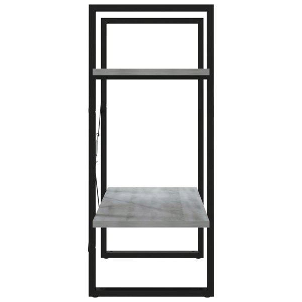Berkfield 2-Tier Book Cabinet Grey Sonoma 60x30x70 cm Engineered Wood