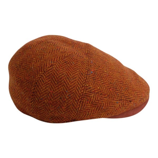 Gamble & Gunn Goodwood - Red Flat Cap Molloy and Sons Irish Donegal Tweed