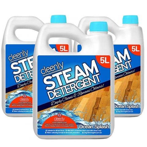 Cleenly Pet Steam Detergent for Steam Mops (15 litres) Ocean Splash Designed for Homes with Pets