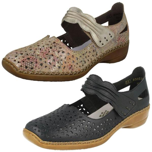 Rieker Ladies Rieker Cut Out Mary Jane Shoes 41399