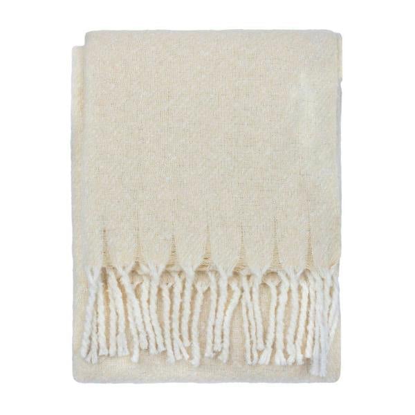 Wylder Isla Woven Tassel Throw - Cream