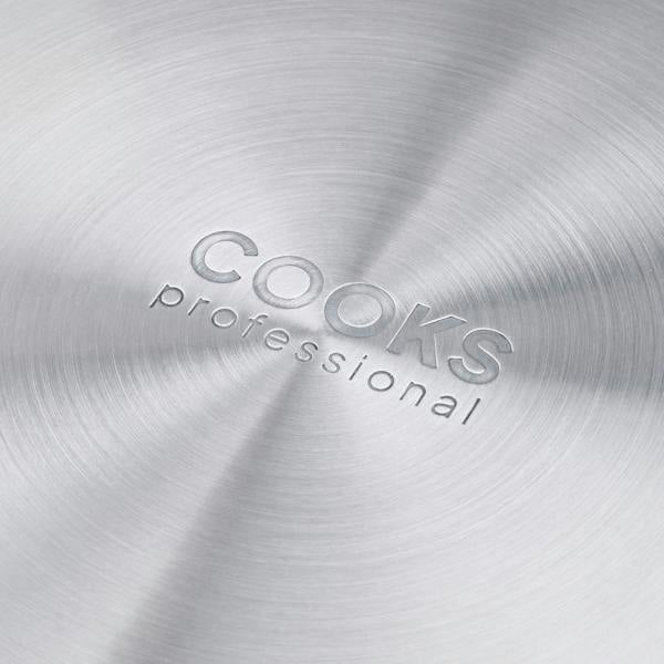 Cooks Professional 2 Cup Stainless Steel Egg Poacher Pan with Spatula