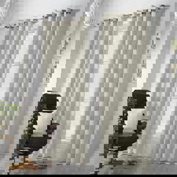 Luxury Living Velvet Chenille Ring Top Curtains