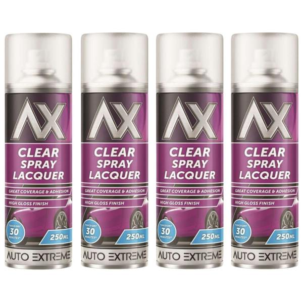 Auto Extreme 4X Auto Extreme Clear Lacquer Spray Paint 250ml