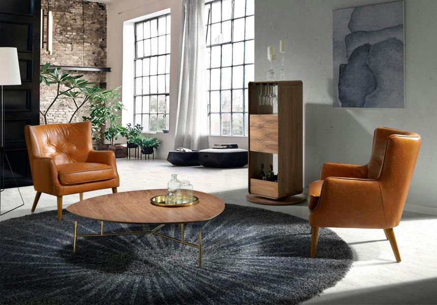 Angel Cerdá Brown Leather Chester Armchair 5053