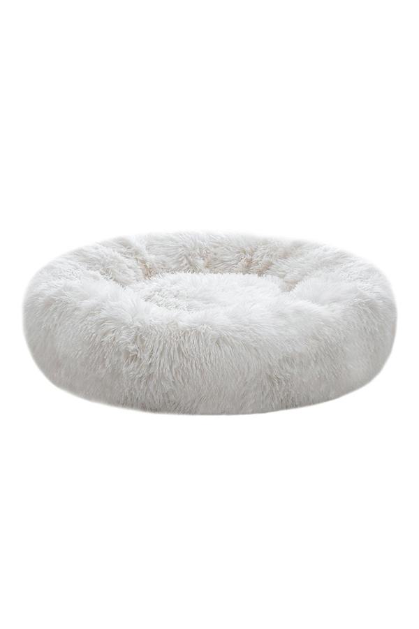 Living and Home 70x70cm Calming Round Donut Plush Pet Cuddler Bed