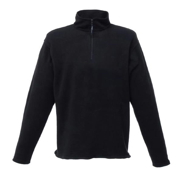 Regatta Mens Micro Zip Neck Fleece Top (170 GSM) - Black - 