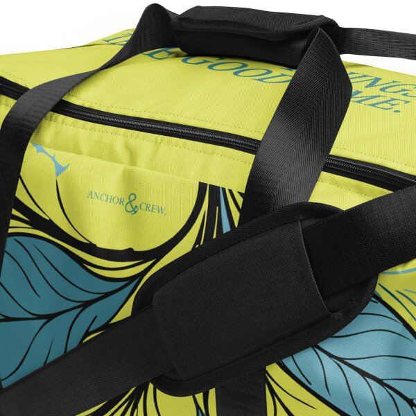 Anchor & Crew Exotic Leaves Pattern Weekender Duffle Bag